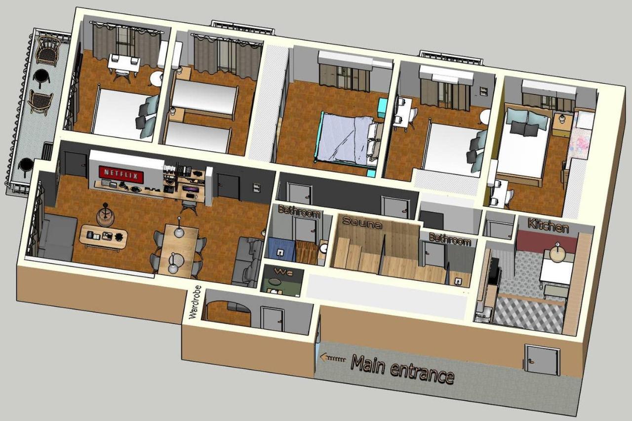Victoria 5star / 5br Bigapt / Sauna / 2min To Metro *